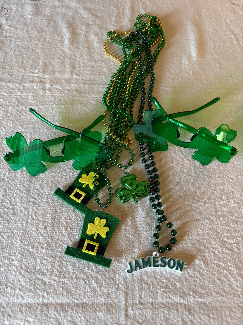 Jameson St. Patrick's Day Shamrock Necklace Bundle in Green